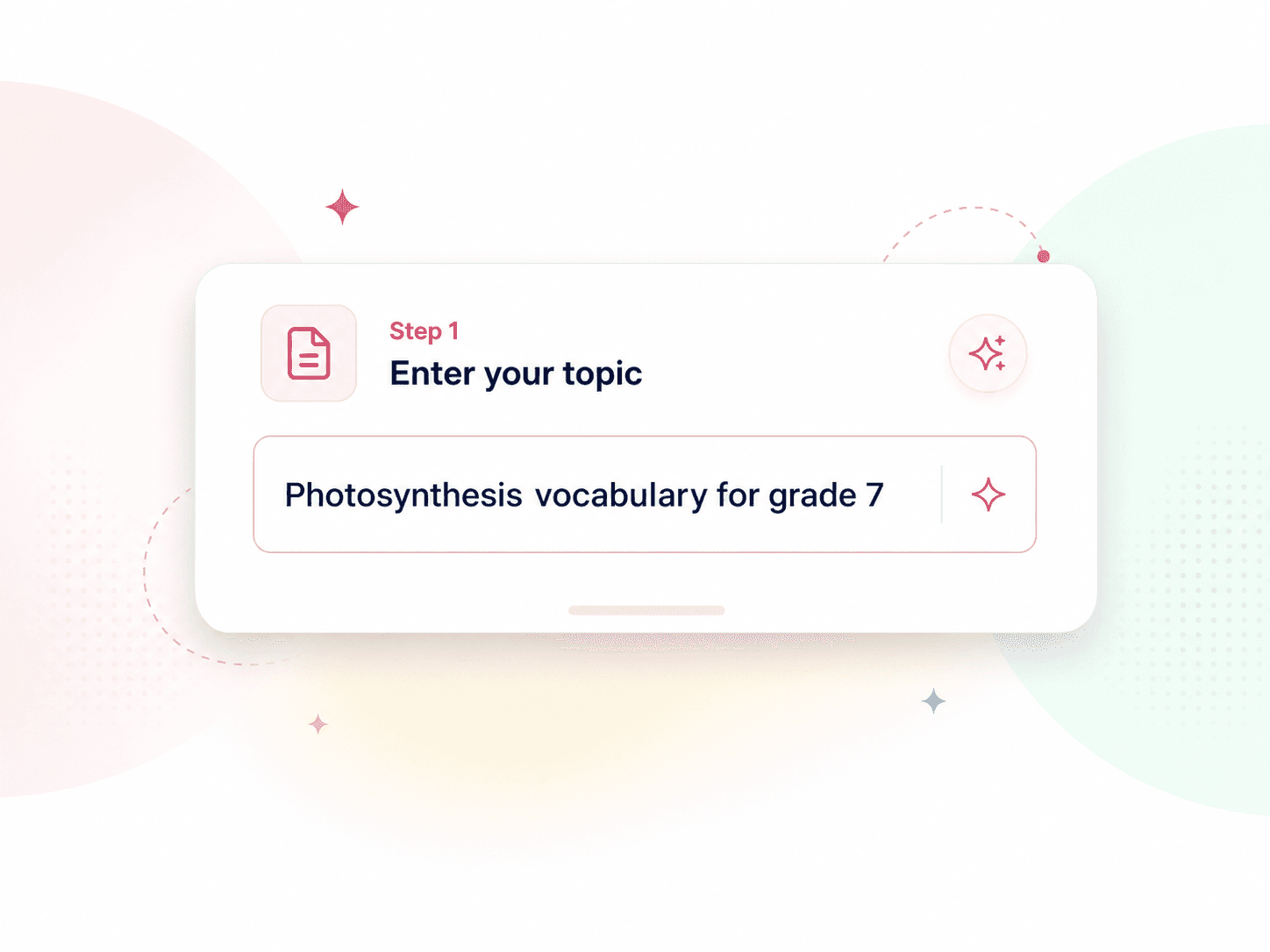 Enter a focused topic